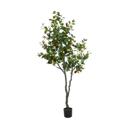 ORANGE TREE 21110 Τεχνητό Διακοσμητικό Δέντρο Πορτοκαλιά Μ110 x Π80 x Υ200cm - Τεχνητα Καρποφορα δέντρα