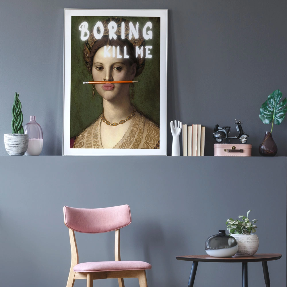 Πόστερ ALTERED ART BORING KILL ME