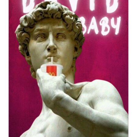 Πόστερ ALTERED ART DAVID BABY - Πορτραιτα - Φιγουρες Sticky 3