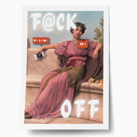 Πόστερ ALTERED ART F@CK OFF - Φρασεις - Κείμενο Sticky 1