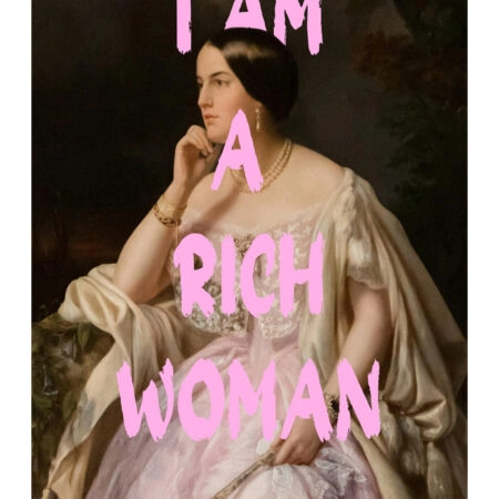 Πόστερ ALTERED ART I AM A RICH WOMAN - Φρασεις - Κείμενο Sticky 3