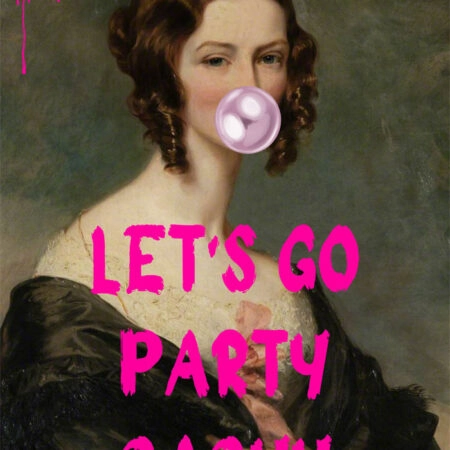 Πόστερ ALTERED ART LETS GO PARTY BABY - Φρασεις - Κείμενο Sticky 3