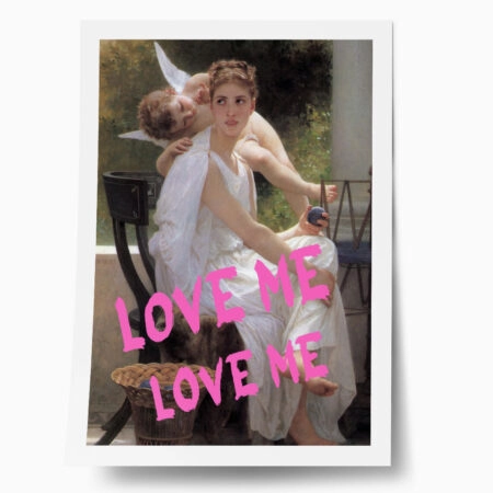 Πόστερ ALTERED ART LOVE ME - Φρασεις - Κείμενο Sticky 1