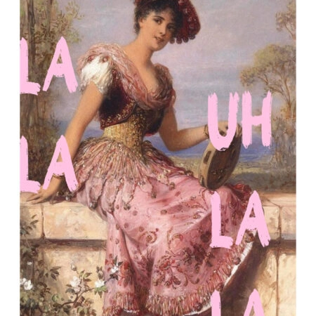 Πόστερ ALTERED ART UH LA LA - Φρασεις - Κείμενο Sticky 3