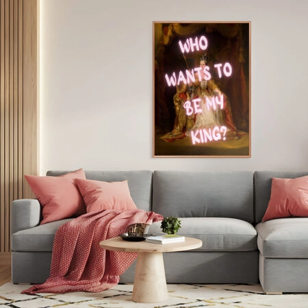 Πόστερ ALTERED ART WHO WANTS TO BE MY KING - Posters