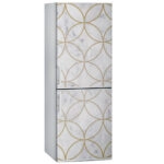 Αυτοκόλλητο ψυγείου BEIGE CIRCLES GEOMETRICAL MARBLE