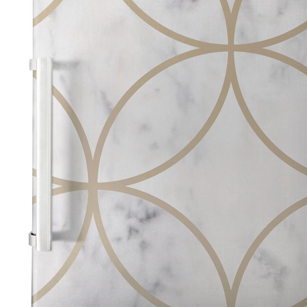 Αυτοκόλλητο ψυγείου BEIGE CIRCLES GEOMETRICAL MARBLE
