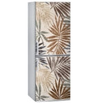 Αυτοκόλλητο ψυγείου BEIGE PALM LEAVES