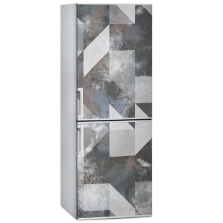 Αυτοκόλλητο ψυγείου BROWN AND GREY GEOMETRICAL - Αλλα