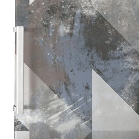 Αυτοκόλλητο ψυγείου BROWN AND GREY GEOMETRICAL - Αλλα Sticky 2