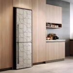 Αυτοκόλλητο ψυγείου GEOMETRICAL ABSTRACT BEIGE PATTERN