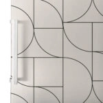 Αυτοκόλλητο ψυγείου GEOMETRICAL ABSTRACT BEIGE PATTERN