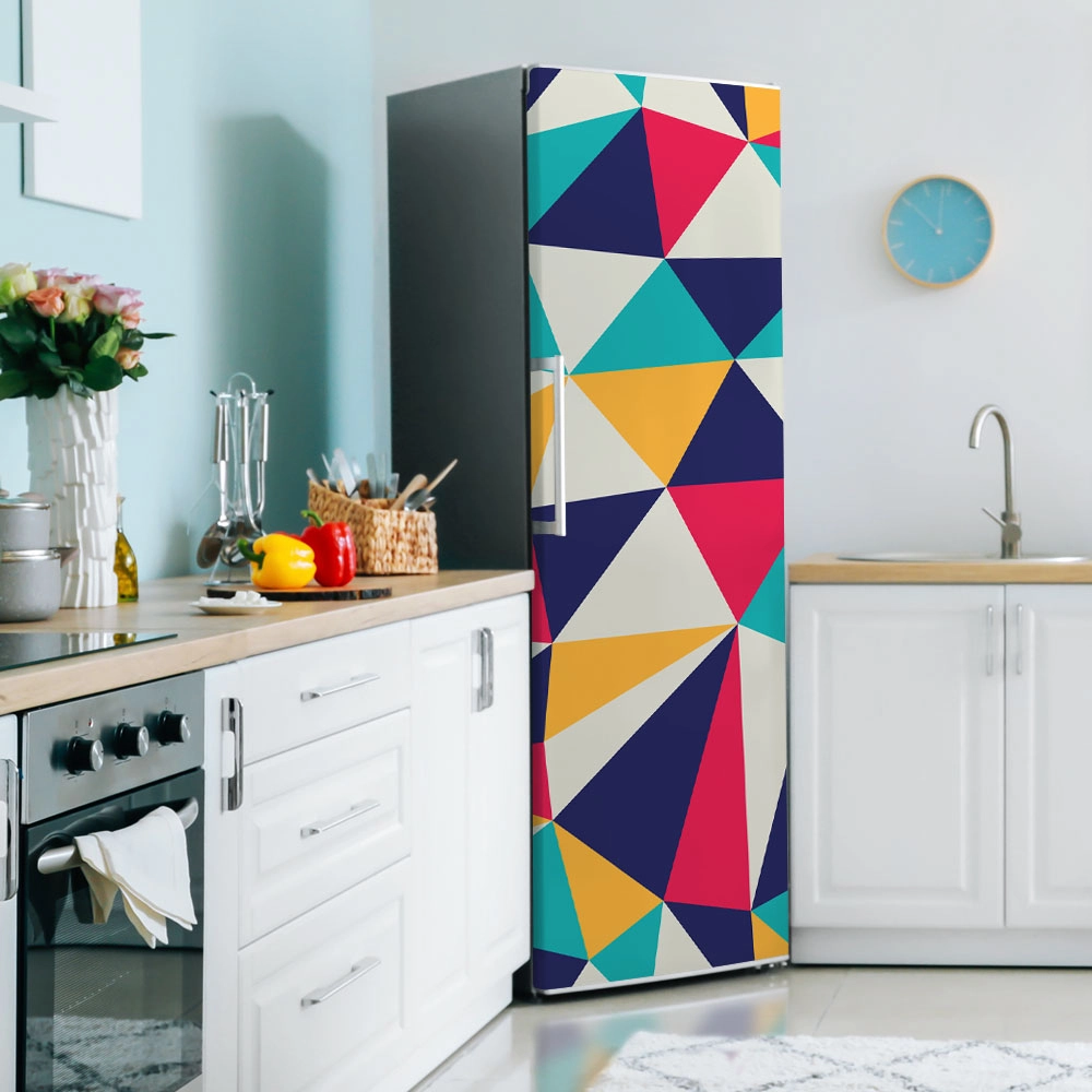 Αυτοκόλλητο ψυγείου GEOMETRICAL COLORFUL TRIANGLES