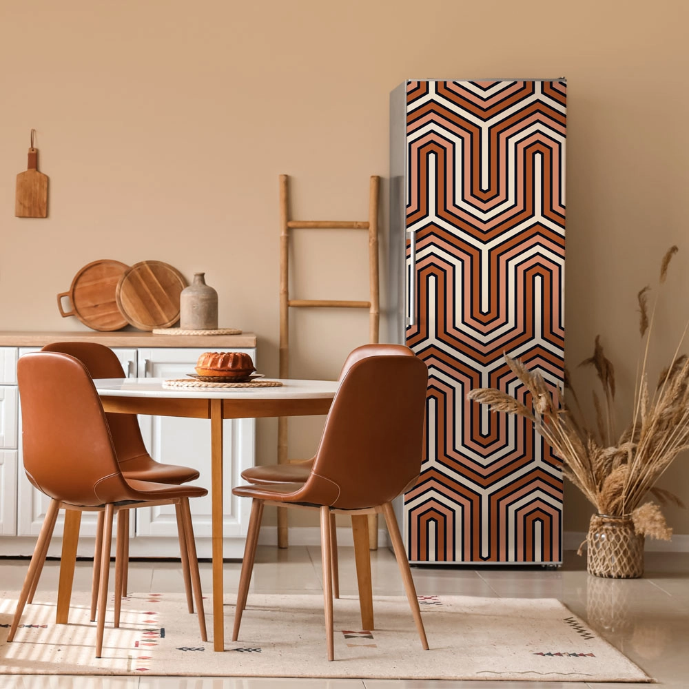 Αυτοκόλλητο ψυγείου GEOMETRICAL RETRO PATTERN