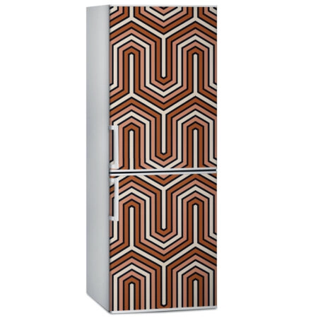 Αυτοκόλλητο ψυγείου GEOMETRICAL RETRO PATTERN - Αλλα