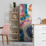 Αυτοκόλλητο ψυγείου PASTEL AND GOLD MARBLE