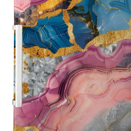 Αυτοκόλλητο ψυγείου PASTEL AND GOLD MARBLE - Απομιμηση υλικων Sticky 2