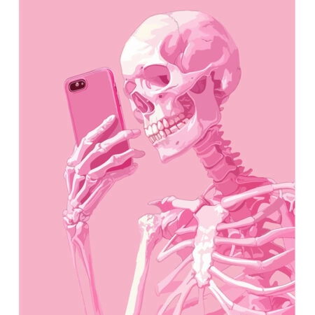 Πόστερ PINK SKELETON SELFIE - Πορτραιτα - Φιγουρες Sticky 3