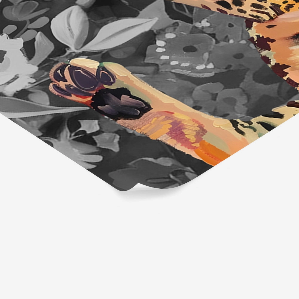 Πόστερ RETRO TRENDY SLEEPING CHEETAH