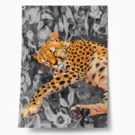Πόστερ RETRO TRENDY SLEEPING CHEETAH