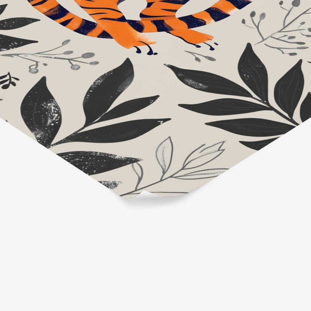 Πόστερ RETRO TRENDY SLEEPING TIGER