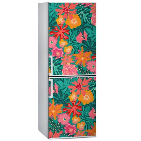 Αυτοκόλλητο ψυγείου TROPICAL FLOWERS - Floral