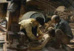 Πινακας σε καμβά JOAQUIN SOROLLA - AND THEY STILL SAY FISH ARE EXPENSIVE