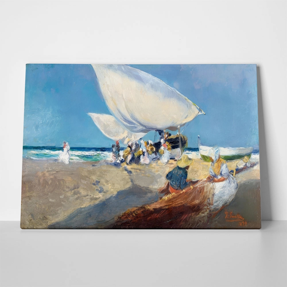 Πινακας σε καμβά JOAQUIN SOROLLA - ARREGLANDO LAS REDES