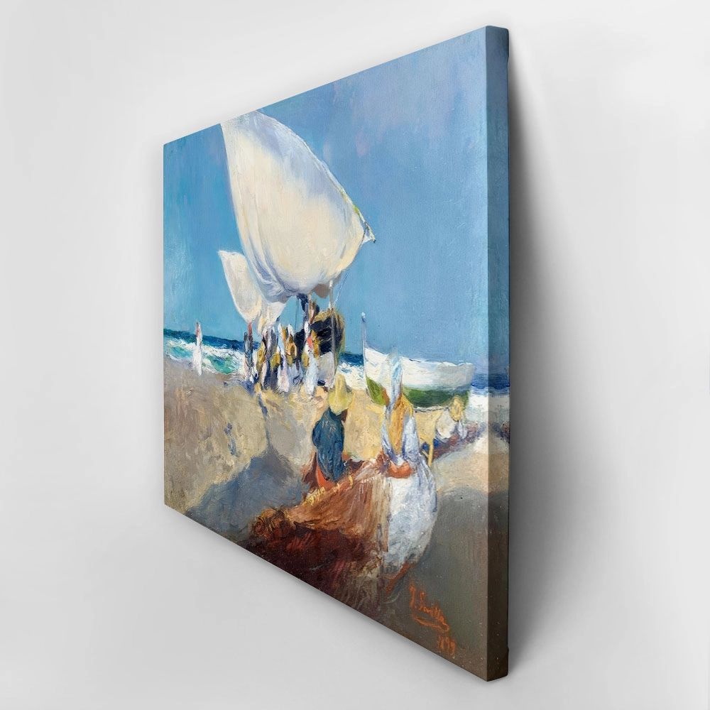 Πινακας σε καμβά JOAQUIN SOROLLA - ARREGLANDO LAS REDES