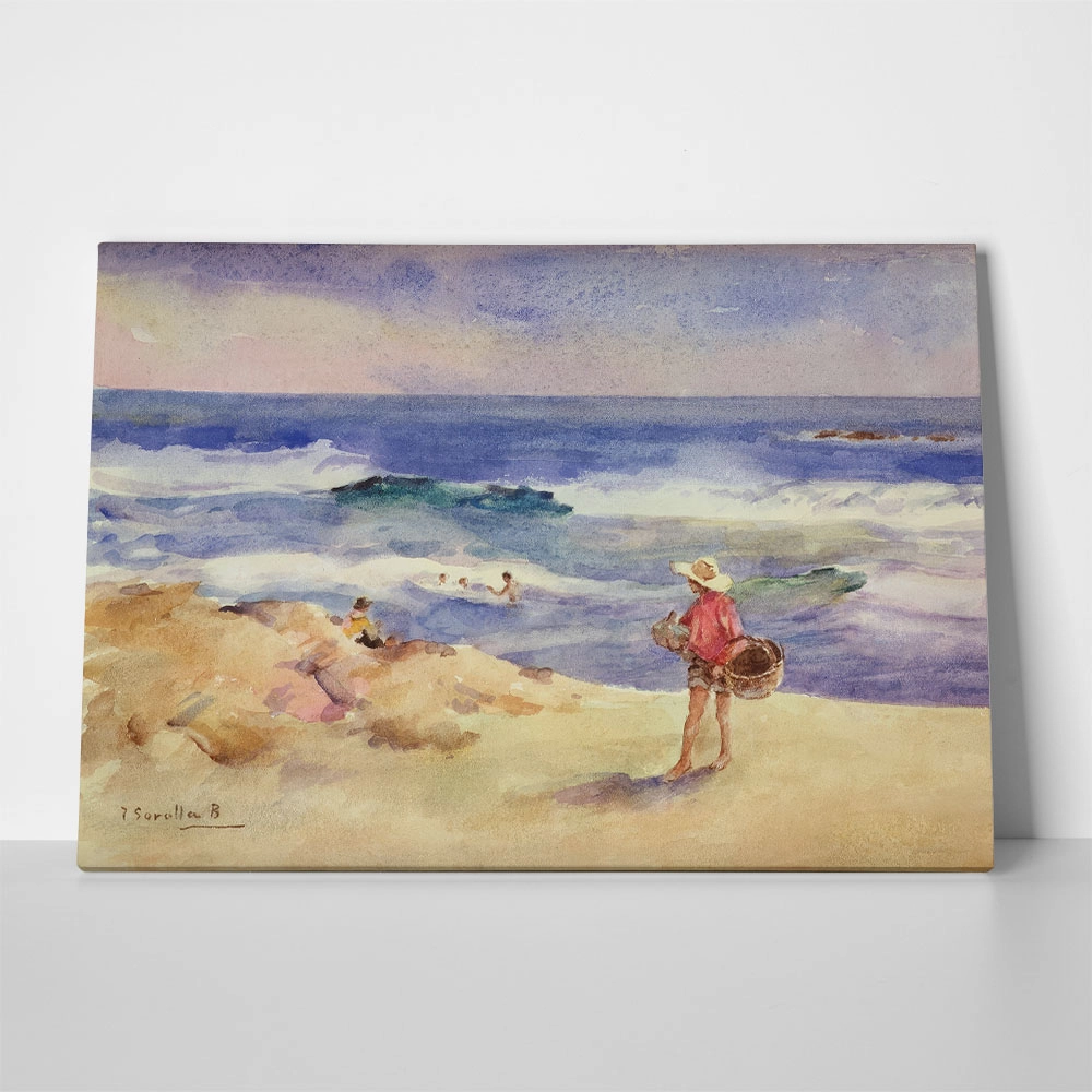 Πινακας σε καμβά JOAQUIN SOROLLA - BOY ON THE SAND