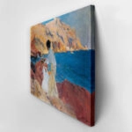 Πινακας σε καμβά JOAQUIN SOROLLA - CLOTILDE AND ELENA ON THE ROCKS AT JAVEA