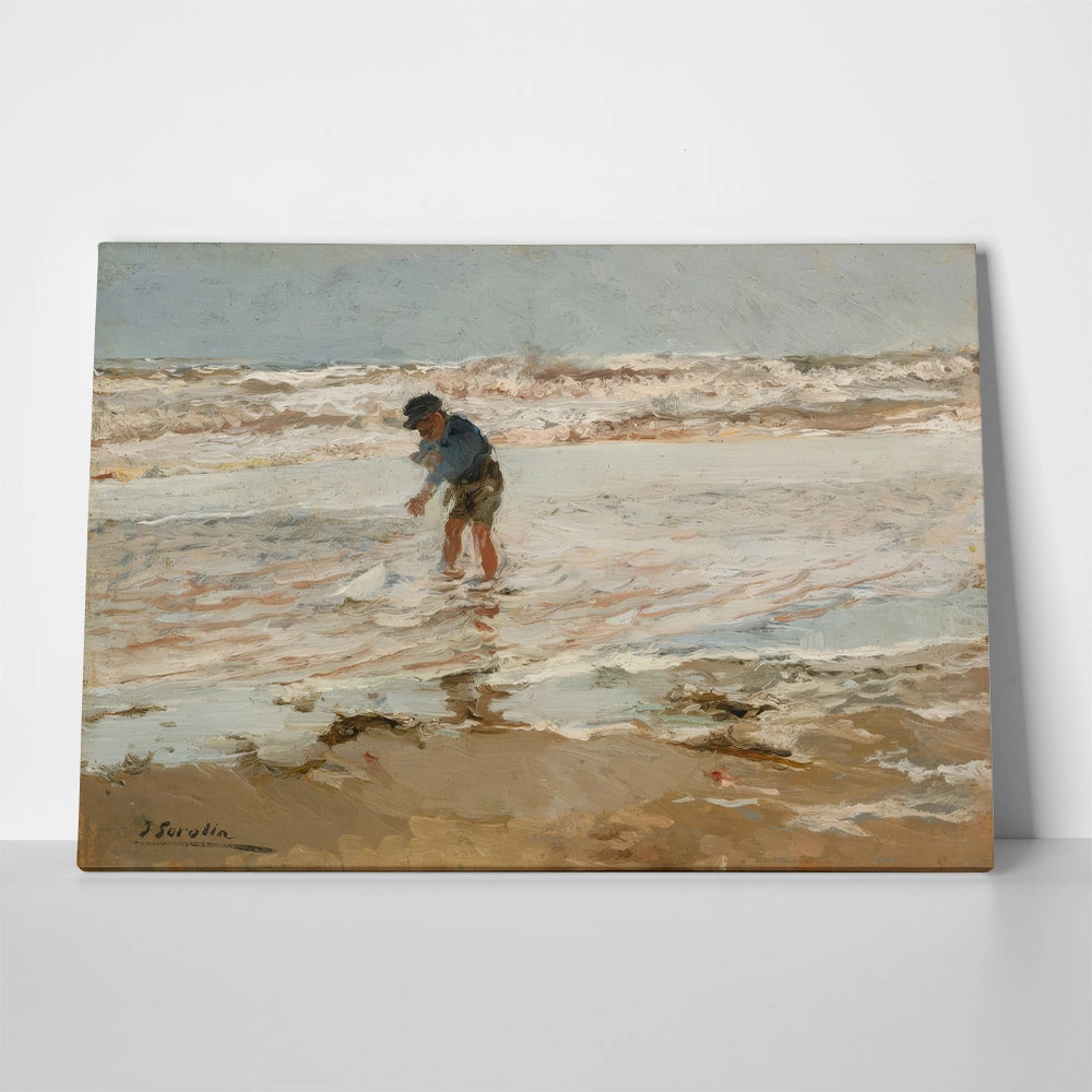 Πινακας σε καμβά JOAQUIN SOROLLA - EL NINO DE LA BARQUITA