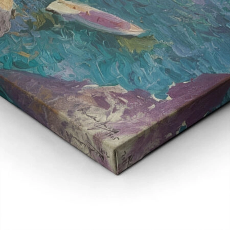 Πινακας σε καμβά JOAQUIN SOROLLA - FELSEN VON JAVEA MIT WEISSEM BOOT - Sorolla Joaquin Sticky 1