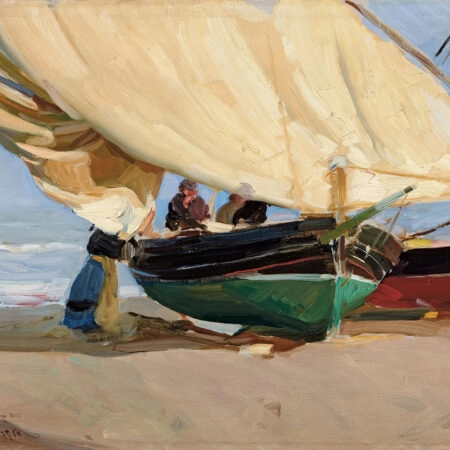 Πινακας σε καμβά JOAQUIN SOROLLA - FISHERMEN STRANDED BOATS VALENCIA - Sorolla Joaquin Sticky 5