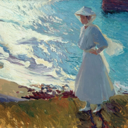 Πινακας σε καμβά JOAQUIN SOROLLA - MARA ON THE BEACH AT BIARRITZ OR CONTRE-JOUR - Sorolla Joaquin Sticky 5