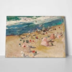 Πινακας σε καμβά JOAQUIN SOROLLA - ON THE BEACH AT BIARRITZ