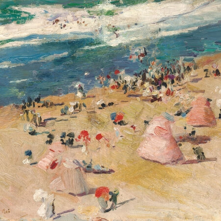 Πινακας σε καμβά JOAQUIN SOROLLA - ON THE BEACH AT BIARRITZ - Sorolla Joaquin Sticky 5