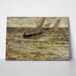 Πινακας σε καμβά JOAQUIN SOROLLA - SALIDA DE LAS BARCAS ASTURIAS