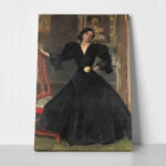 Πινακας σε καμβά JOAQUIN SOROLLA - SENORA DE SOROLLA IN BLACK
