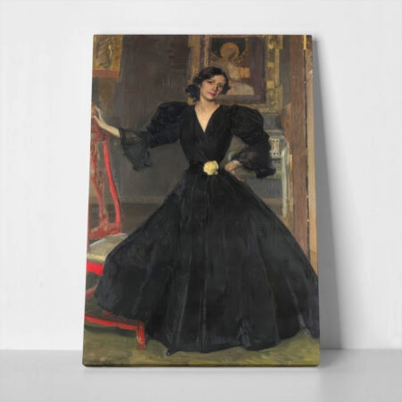 Πινακας σε καμβά JOAQUIN SOROLLA - SENORA DE SOROLLA IN BLACK