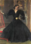 Πινακας σε καμβά JOAQUIN SOROLLA - SENORA DE SOROLLA IN BLACK