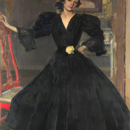 Πινακας σε καμβά JOAQUIN SOROLLA - SENORA DE SOROLLA IN BLACK - Sorolla Joaquin Sticky 5