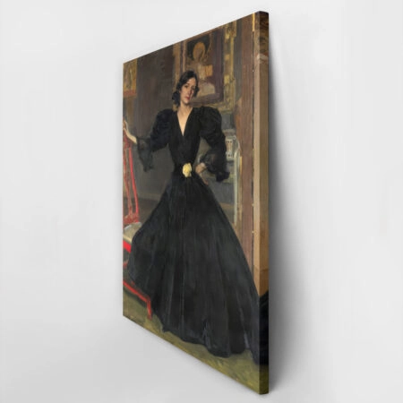 Πινακας σε καμβά JOAQUIN SOROLLA - SENORA DE SOROLLA IN BLACK - Sorolla Joaquin Sticky 2