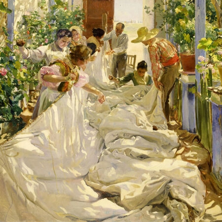 Πινακας σε καμβά JOAQUIN SOROLLA - SEWING THE SAIL - Sorolla Joaquin Sticky 5