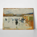 Πινακας σε καμβά JOAQUIN SOROLLA - THE BEACH OF LA CONCHA