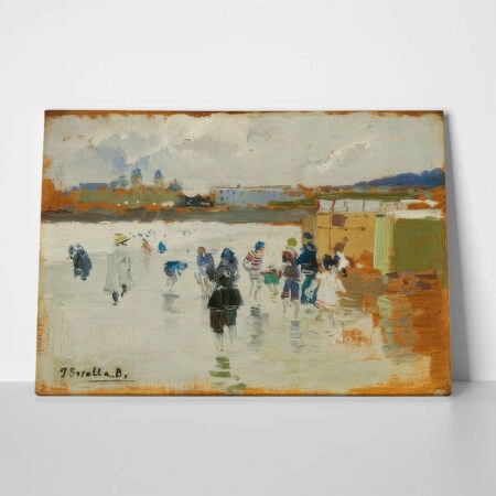Πινακας σε καμβά JOAQUIN SOROLLA - THE BEACH OF LA CONCHA