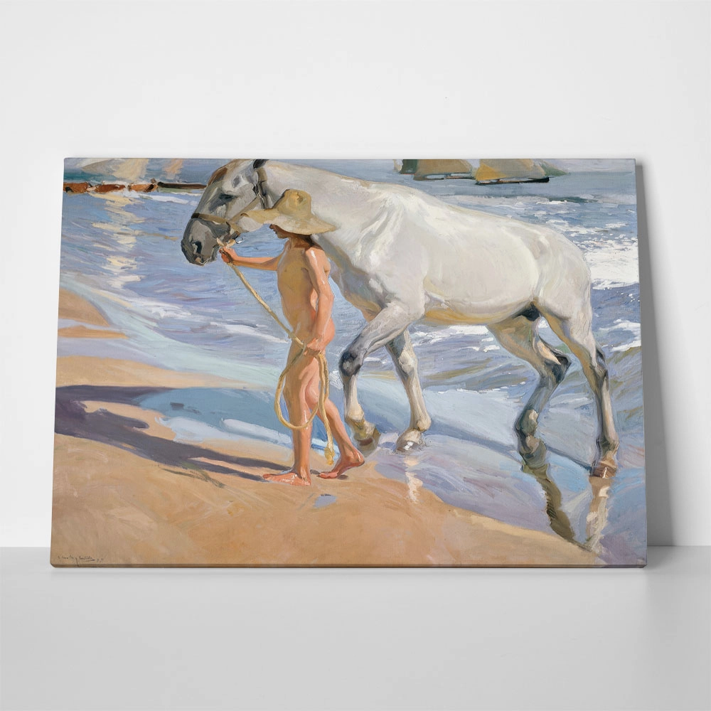 Πινακας σε καμβά JOAQUIN SOROLLA - THE HORSE BATH