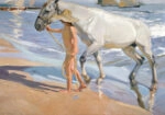 Πινακας σε καμβά JOAQUIN SOROLLA - THE HORSE BATH