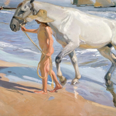 Πινακας σε καμβά JOAQUIN SOROLLA - THE HORSE BATH - Sorolla Joaquin Sticky 5