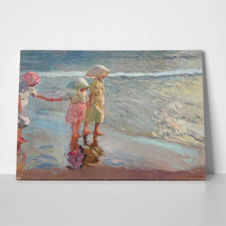 Πινακας σε καμβά JOAQUIN SOROLLA - THE THREE SISTERS ON THE BEACH - Sorolla Joaquin
